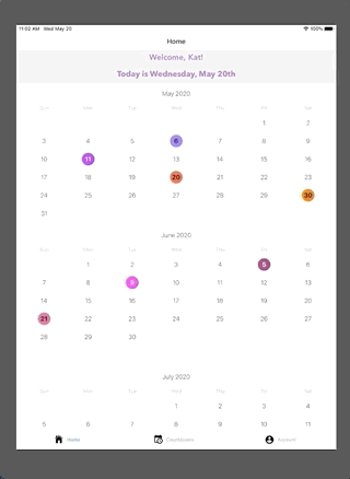 KidsCal app gif